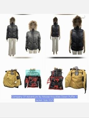 Company of Adventure by Moose Knuckles Down Puffer Vest/Jacket Bundle Size XS/S
